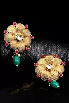 antique gold AlloyEarrings