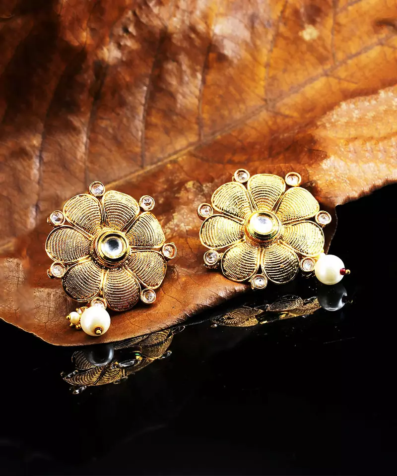 antique gold AlloyEarrings