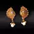 antique gold AlloyEarrings
