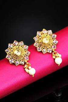 antique gold AlloyEarrings