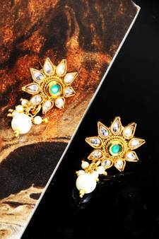 antique gold AlloyEarrings