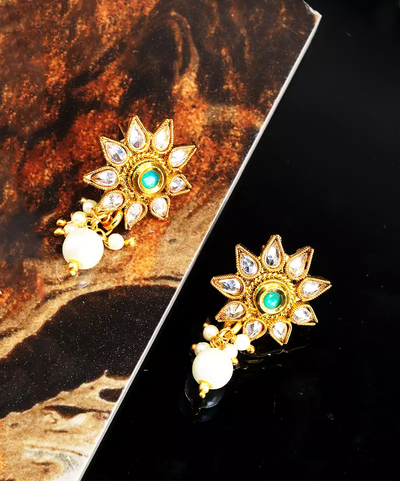 antique gold AlloyEarrings
