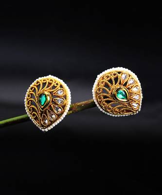 antique gold AlloyEarrings 1