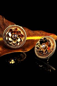 antique gold AlloyEarrings