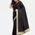 Black Jacquard Lace Georgette  Saree With Blouse