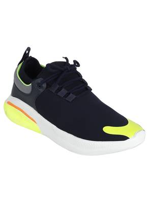 Vardhra Men's Blue Synthetic Leather Outdoor Daily Casual Sneaker Shoes 1