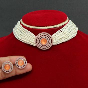 Orange necklace-sets 1