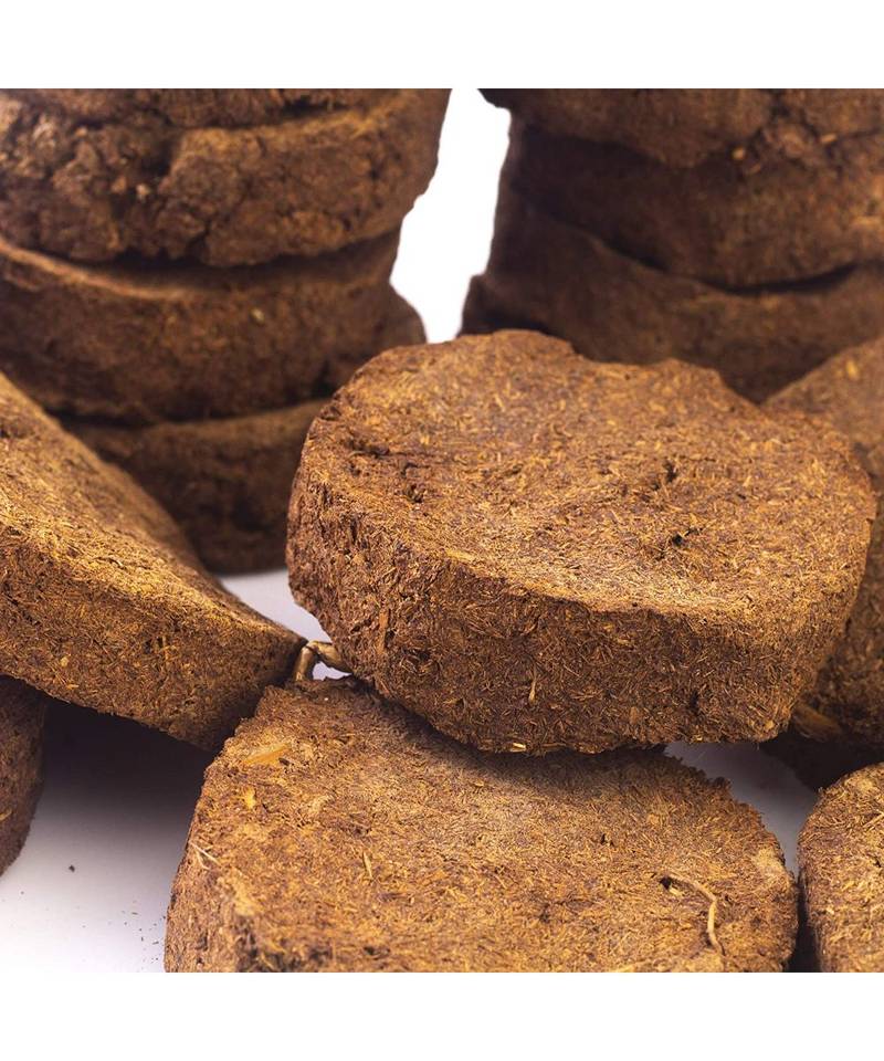 SHRI ANAND  Desi Cow Dung Cake for Pooja Havan Agnihotra   holika dahan Gobar Upla  Pack Of 10