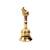 Brass Designer Handmade Pooja Ghanti Bell Poojan Temple Religious and Spiritual Item Hindu Hand Held Nandi Bell