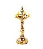 Pure Brass Original Traditional Fancy Kerela Samay Diya Oil Diwali Puja Lamp  Kuthuvilakku Golden Kuthu Vilakku