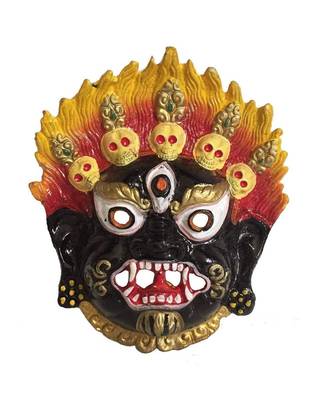 Wall Hanging Metal Face Mask Nazar Battu Evil Eye Protector Nazar Suraksha Kawach for House  Children  Home  Office 1