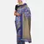 Blue Printed Art Silk Saree With Blouse
