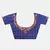 Blue Printed Art Silk Saree With Blouse