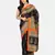 Black Printed Art Silk Saree With Blouse