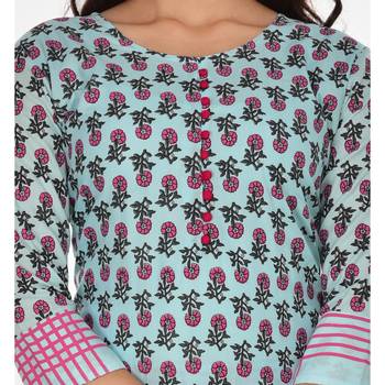Sara Ali Khan Designer Printed Rayon Kurti with Palazzo Set 3
