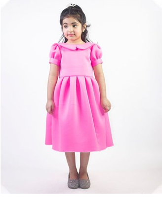 Ruviero Baby Pink neoprene frock 1