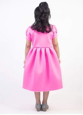 Ruviero Baby Pink neoprene frock 2