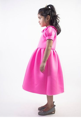 Ruviero Baby Pink neoprene frock 3
