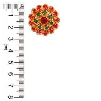 Maroon zircon   earrings 4