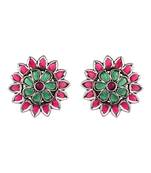 Pink zircon   earrings