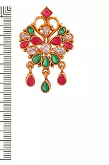 9blings Maroon zircon   earrings
