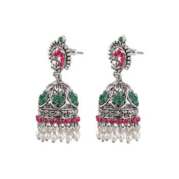 Multicolor zircon   earrings 2