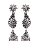 Silver zircon   earrings