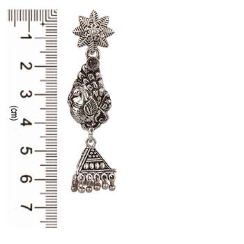Silver zircon   earrings 4