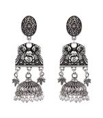 Silver zircon   earrings