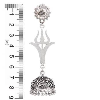 Silver zircon   earrings 4