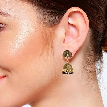 Black zircon   earrings 3