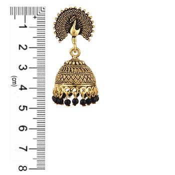 Black zircon   earrings 4