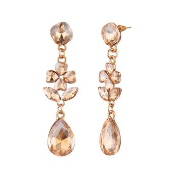 Brown zircon   earrings 1