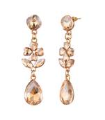 Brown zircon   earrings