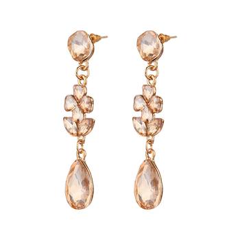 Brown zircon   earrings 2