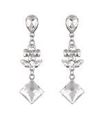 White zircon   earrings