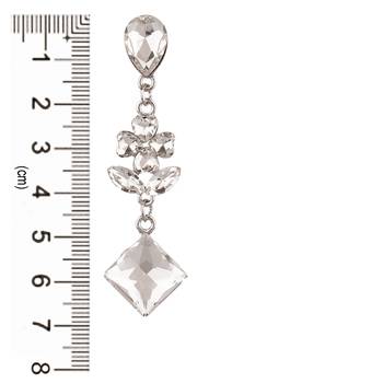 White zircon   earrings 4