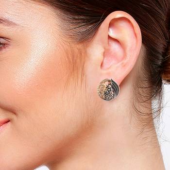 Silver zircon   earrings 3