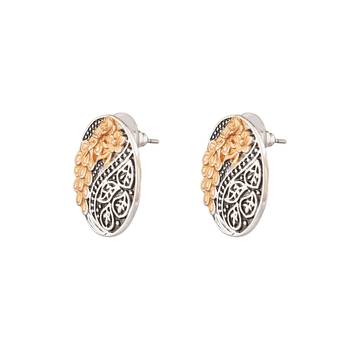 Silver zircon   earrings 2