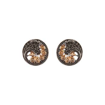 Silver zircon   earrings 1