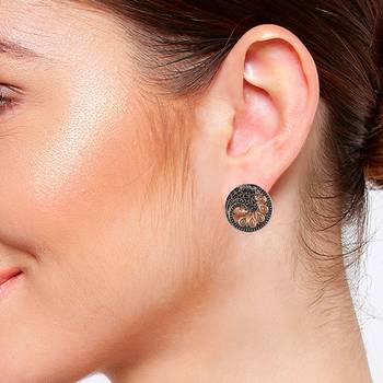 Silver zircon   earrings 3