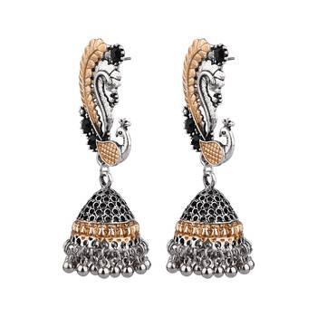 Silver zircon   earrings 2