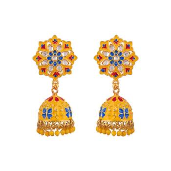 Yellow zircon   earrings 1