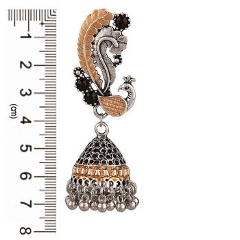 Silver zircon   earrings 4