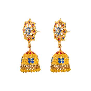 Yellow zircon   earrings 2
