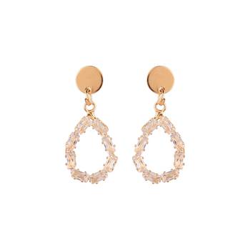 Black zircon   earrings 1