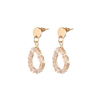 Black zircon   earrings 2