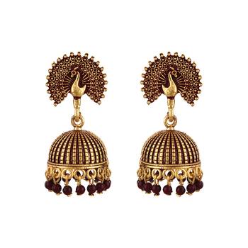 Black zircon   earrings 1