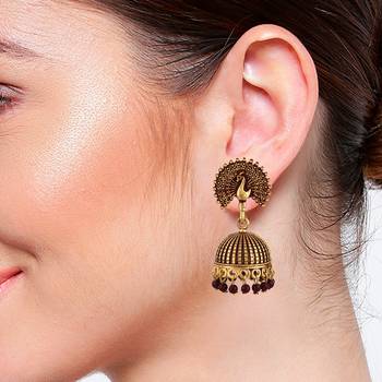 Black zircon   earrings 3
