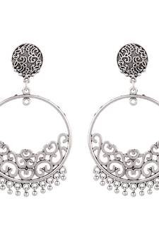 9blings Silver zircon   earrings